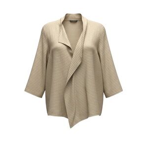 Poetry Silk and Hemp Asymmetrical Tunic Top